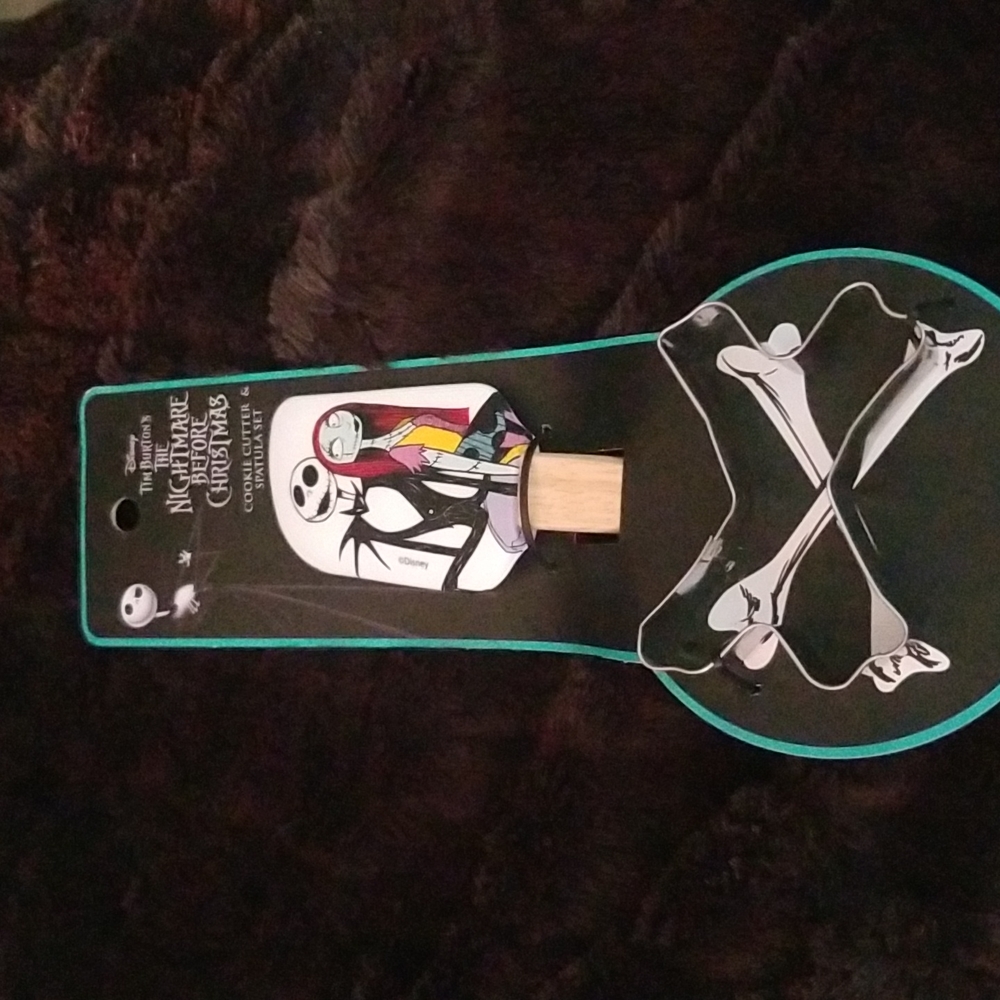 Disney Nightmare before Christmas  Silicone Spatula  & Cookie Cutter